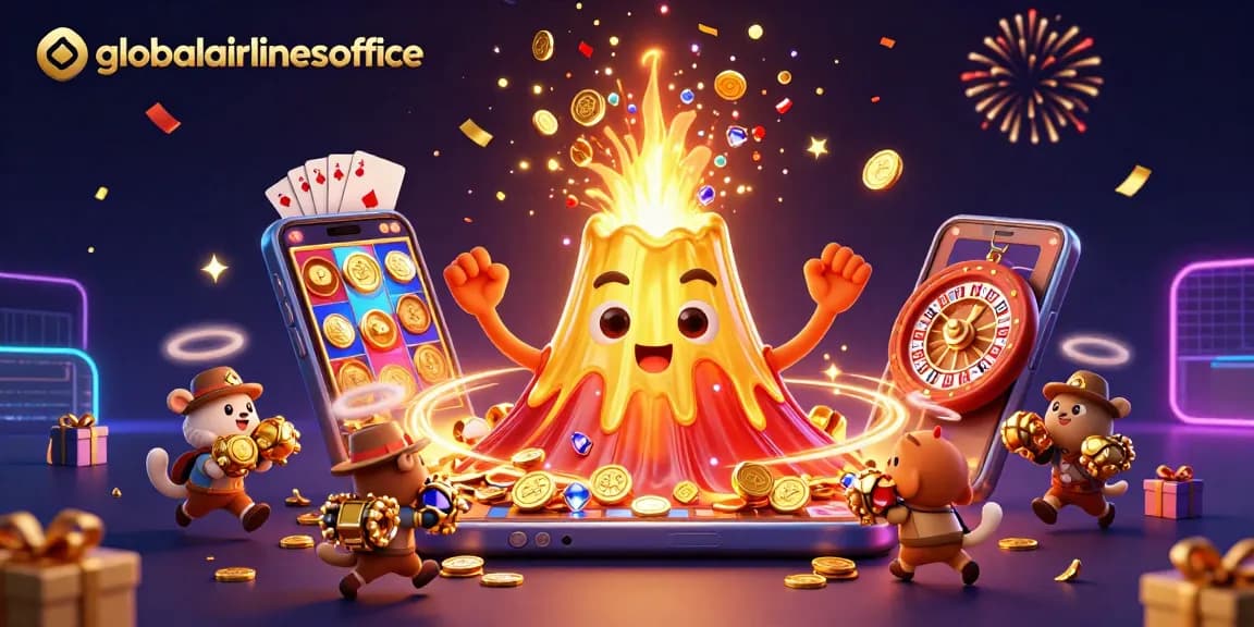 Engage in exciting gaming at globalairlinesoffice, where treasure erupts from playful 3D characters.
