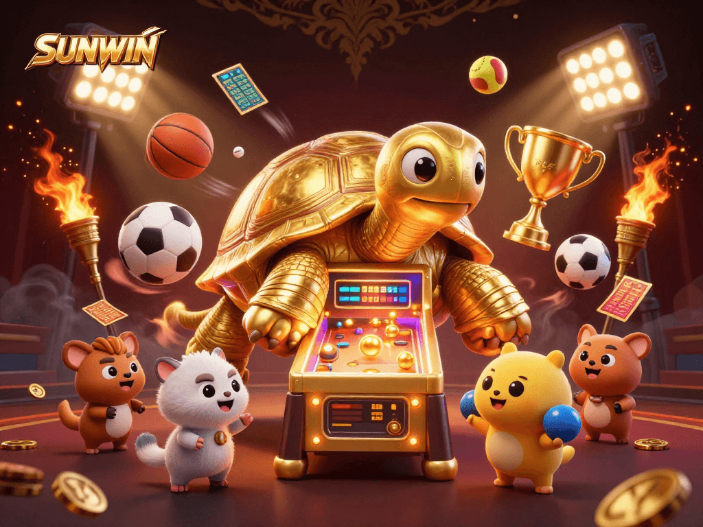 SUNWIN offers thrilling casino experiences with a giant tortoise game, showcasing dynamic sports elements.