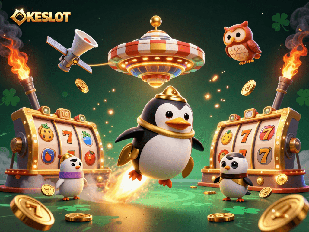 Menangkan jackpot di OKESLOT, slot online dengan simbol keberuntungan dan peluang besar.