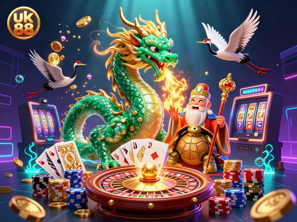 Experience thrilling games at uk 88 with majestic dragon and vibrant casino elements.
