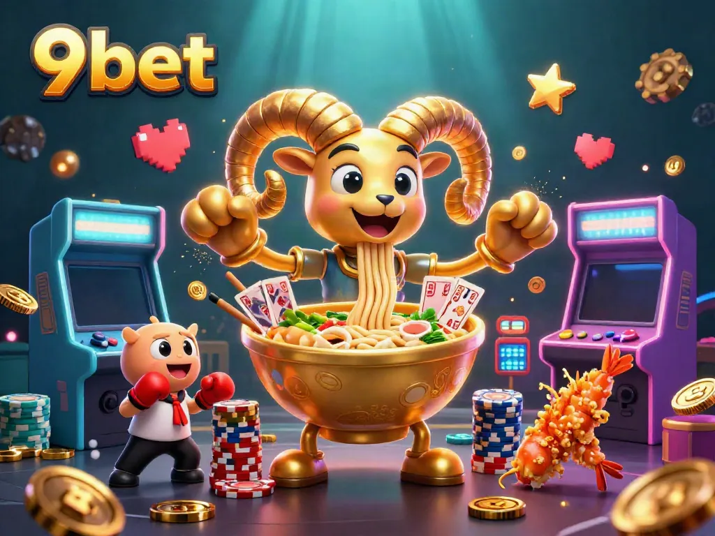 Engage with 9bet's thrilling casino experience featuring vibrant characters and games.