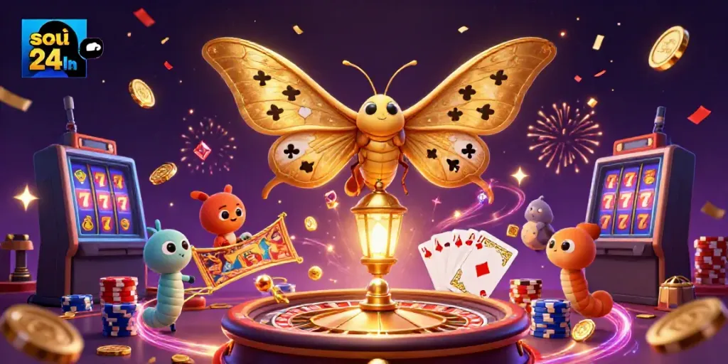Engage with soi cầu 24h through vibrant casino scenes filled with winning symbols and dynamic characters.
