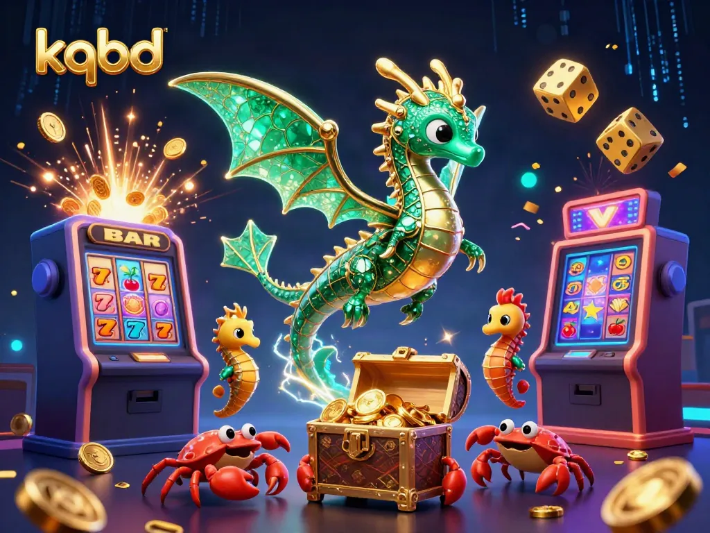 Engage with kqbd outcomes while enjoying a vibrant casino-themed fantasy scene featuring a sea dragon and treasures.