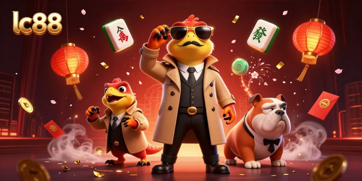 Engage with lc88 at a casino featuring raptors sneaking into a VIP lounge.