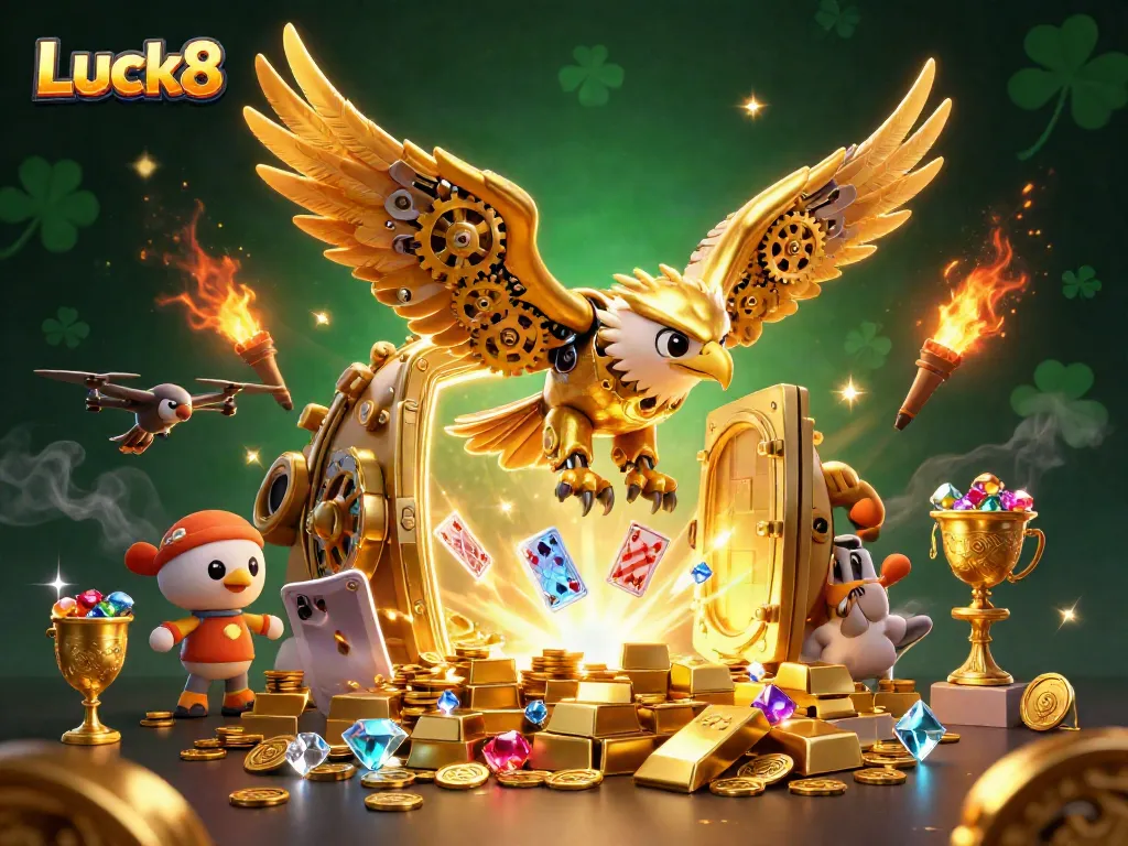 Experience winning with Luck8 through vibrant gaming dynamics and golden treasures.