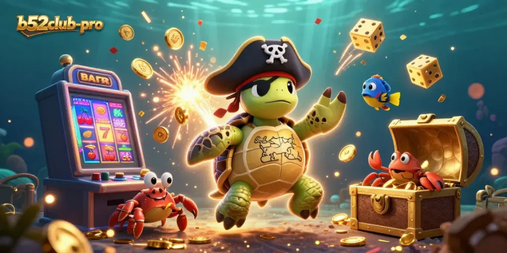 Engage with b52club-pro's captivating gaming experience through an underwater treasure adventure.