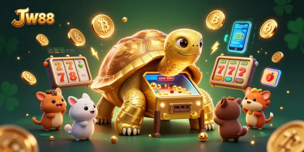 Experience thrilling gameplay at JW88 with a vibrant, captivating 3D casino scene.