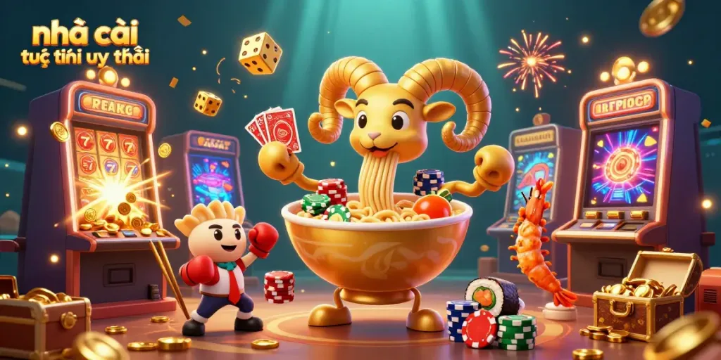 Engage with vibrant casino elements at nhà cái trực tuyến uy tín showcasing captivating characters and game scenes.