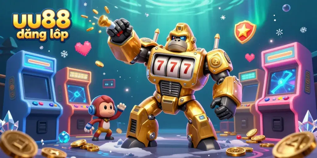 Engage in the unique uu88 đăng nhập experience with dynamic 3D characters and vibrant gaming elements.